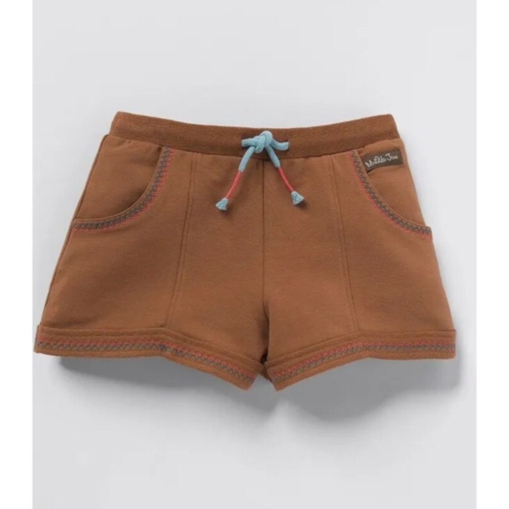 Matilda Jane Girls Garden French Terry‎ Drawstring Shorts Size 6 New - Picture 2 of 3